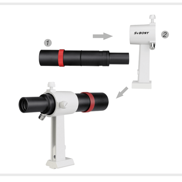 SVBONY SV182 6x30 Metal Finderscope with Bracket (W9141A) For Sale