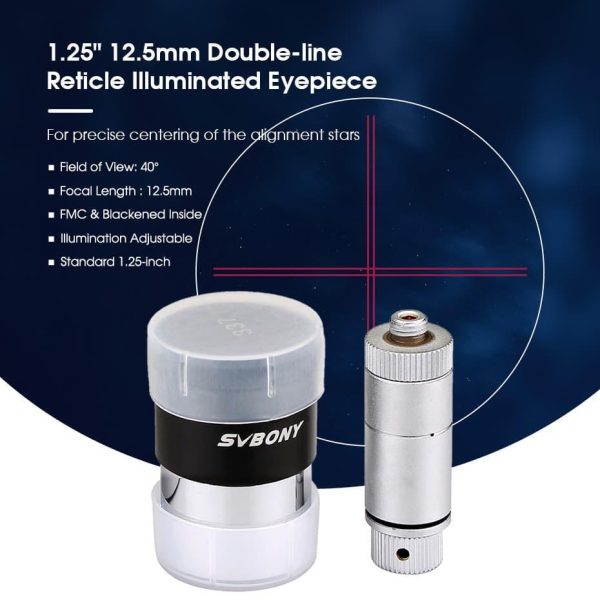 SVBONY 1.25  Illuminated Crosshaired Plossl Eyepiece (F9132A) Hot on Sale