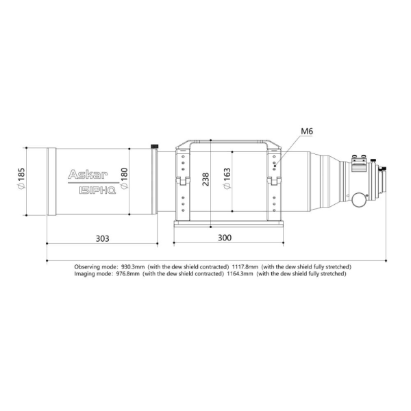 Askar 151PHQ f 7 Quadruplet Air-Spaced Astrograph (151PHQ) Online Hot Sale